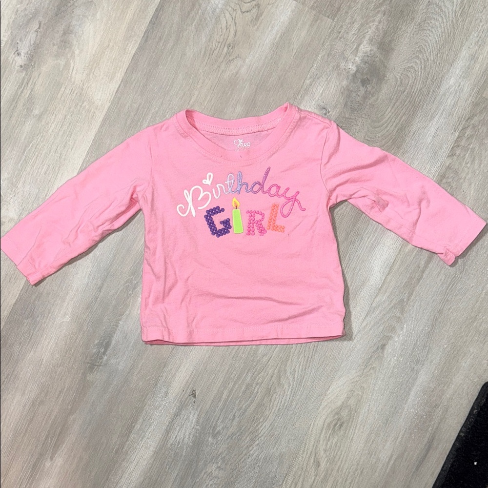 Children’s Place ‘Birthday Girl' Long Sleeve Tee